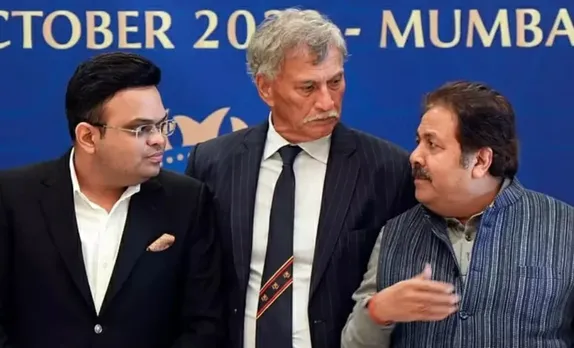 Jay Shah, Roger Binny, and Rajiv Shukla (Image Source: Twitter)