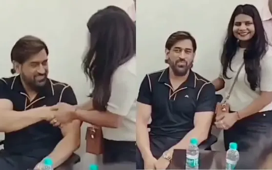 इमोशनल होकर महिला फैन ने छूए MS Dhoni के पैर, उसके बाद माही ने जो किया उसने एक बार फिर दिल जीत लिया, VIDEO