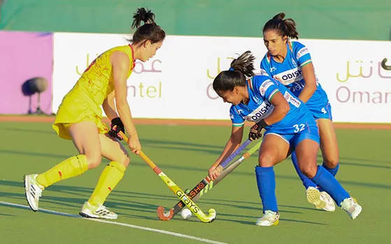 Indian women hockey team vs China. (Photo Source: Twitter)