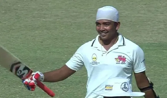 पृथ्वी शॉ Prithvi Shaw (image source: twitter)