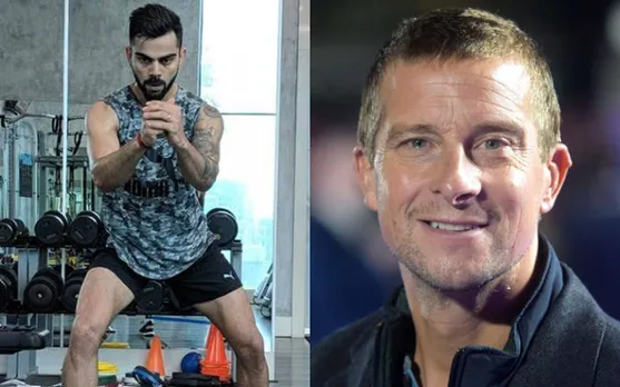 Virat Kohli and Bear Grylls (Image Source: Twitter)