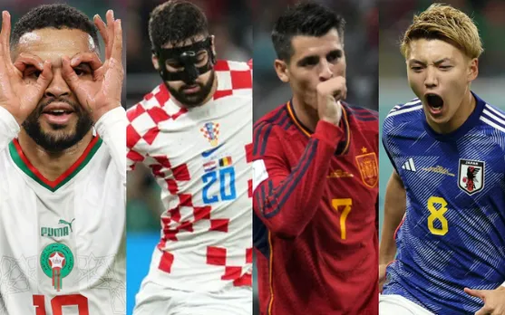 Morocco and Croatia, Spain and Japan (Image Source: Twitter)