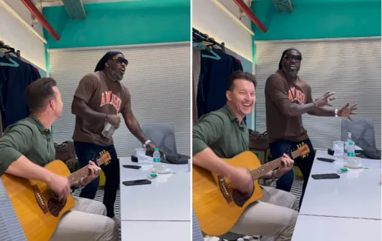 Chris Gayle and Brett Lee