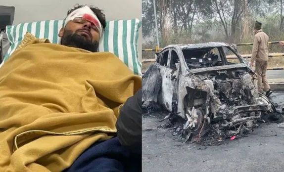 रोड एक्सीडेंट में ऋषभ पंत बुरी तरह घायल, कार जलकर हुई खाक, अस्पताल में भर्ती