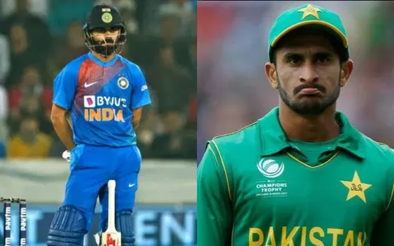 Virat Kohli and Hasan Ali. (Photo Source: Twitter)