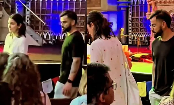 Virat Kohli and Anushka Sharma at the Krishna Das Kirtan show