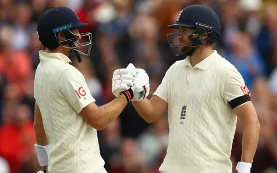 Joe Root and Dawid Malan. (Photo by Michael Steele/Getty Images)