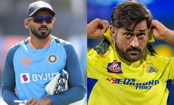 KS Bharat and MS Dhoni