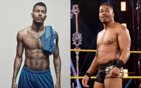 Hardik Pandya and Carmelo Hayes (Photo source: Twitter)