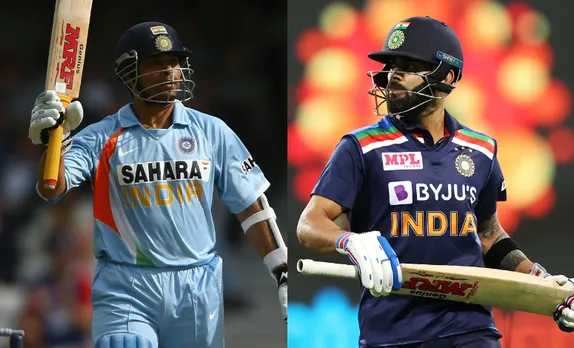 Sachin Tendulkar vs Virat Kohli (Image source: Twitter)