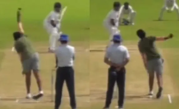 Jasprit Bumrah bowling (Image Source: Twitter)