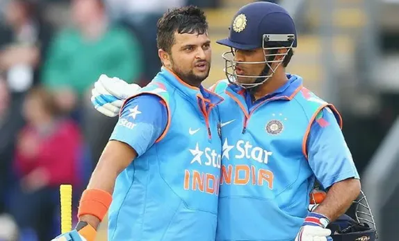 Suresh Raina and MS Dhoni (Image Source: Twitter)