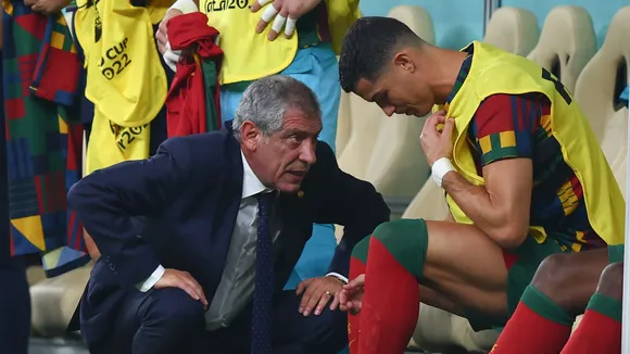 Fernando Santos and Cristiano Ronaldo फर्नांडो सैंटोस