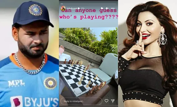 Rishabh Pant and Urvashi Rautela (Image Source: Twitter)