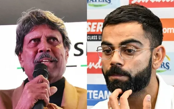 Kapil Dev and Virat Kohli. (Photo Source: Twitter)