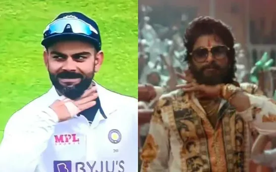 Virat Kohli and Allu Arjun. (Photo source: Twitter)
