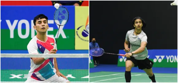 Lakshya Sen and Malvika Bansod. (Photo Source: Twitter)