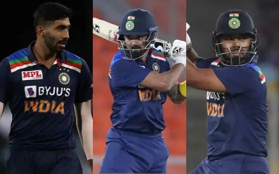 kl rahul, rishabh pant and jasprit bumrah