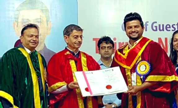 चिन्ना थाला को मिली डॉक्टरेट की उपाधि, अब जाने जाएंगे 'डॉक्टर' सुरेश रैना के नाम से