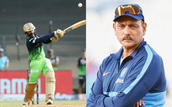 Dinesh Karthik and Ravi Shastri. (Photo Source: BCCI)