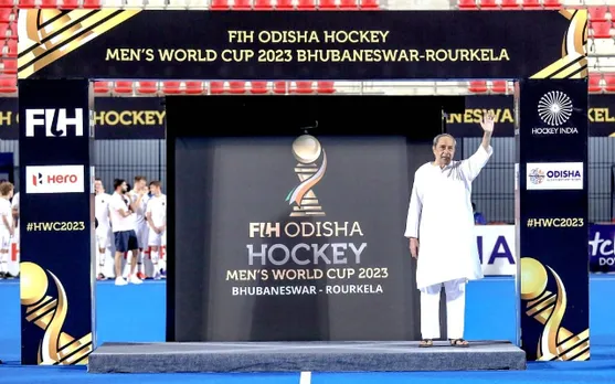 Odisha CM unveils logo of 2023 Men's Hockey World Cup. (Photo Source: Twitter/Hockey India)