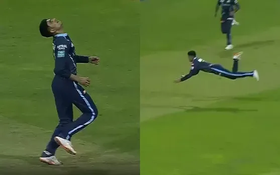 Shubman Gill’s catch. (Photo Source: Disney+Hotstar)