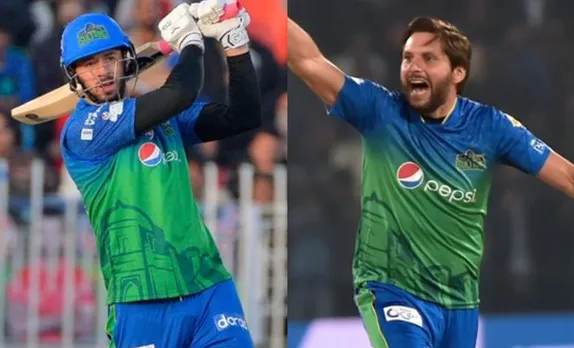 Shahid Afridi/James Vince (Image Credit: Twitter)
