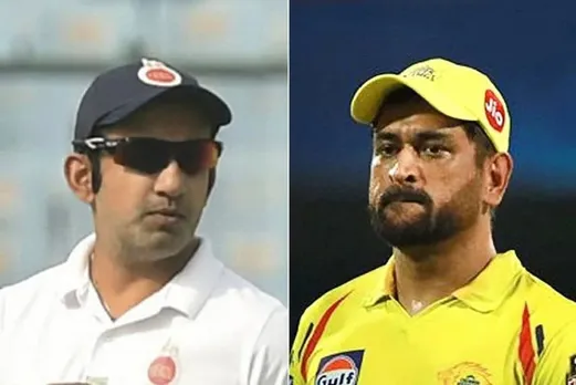 गंभीर धोनी GAUTAM GAMBHIR, MS DHONI & (image source: twitter)