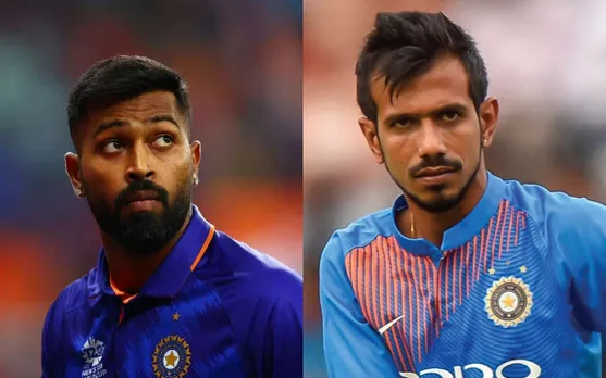 हार्दिक पांडया ने दी चहल को गाली हार्दिक पांडया चहल hardik pandya , Yuzvendra Chahal (Image Source: Twitter)