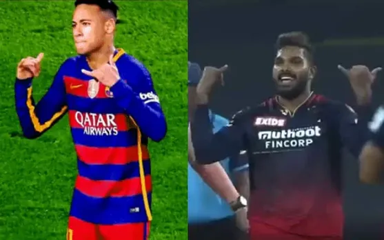 Neymar and Wanindu Hasaranga. (Photo Source: Twitter)