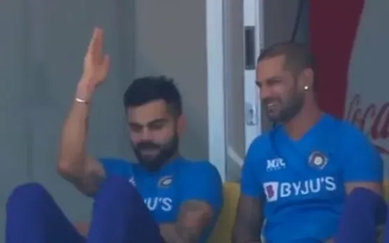 Virat Kohli and Shikhar Dhawan. (Photo Source: Twitter)