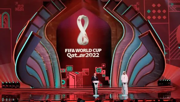 FIFA president Gianni Infantino during the draw (Source: Reuters)
