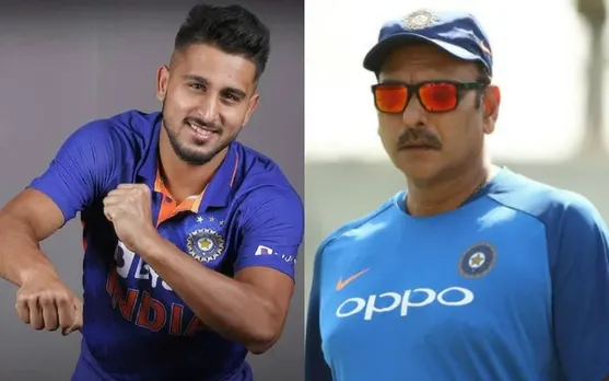 Umran Malik and Ravi Shastri (Photo Source: Twitter)