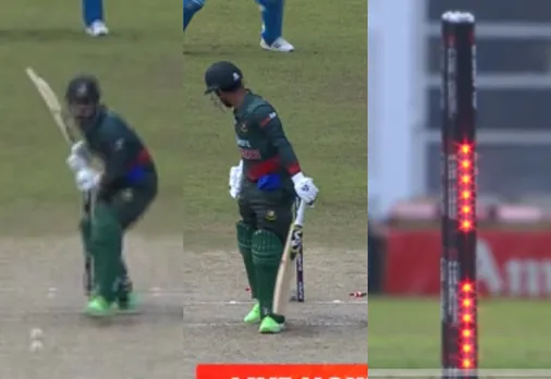 Mohammed Shami sent Liton Das to the pavilion with a magic ball