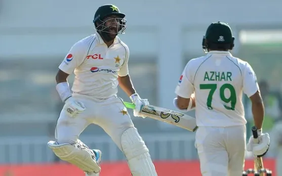 Pakistan opener Imam-ul-Haq after scoring his hundred against Australia in Rawalpindi on March 4. (Photo source: Twitter)