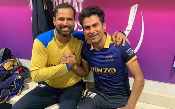 Mohammad Kaif and Yusuf Pathan. (Photo Source: Twitter)