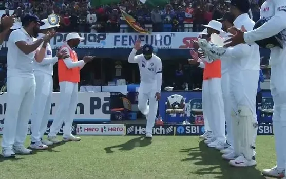 Virat Kohli guard of honour. (Photo source: Twitter)