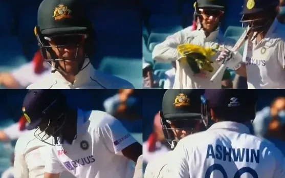 Tim Paine and Ravichandran Ashwin. (Photo Source: Twitter)
