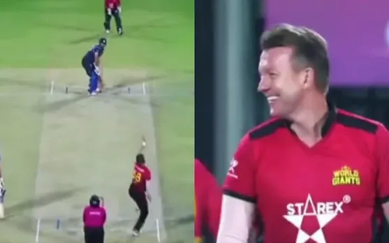 Brett Lee. (Photo source: Twitter/Mustafa Abid)