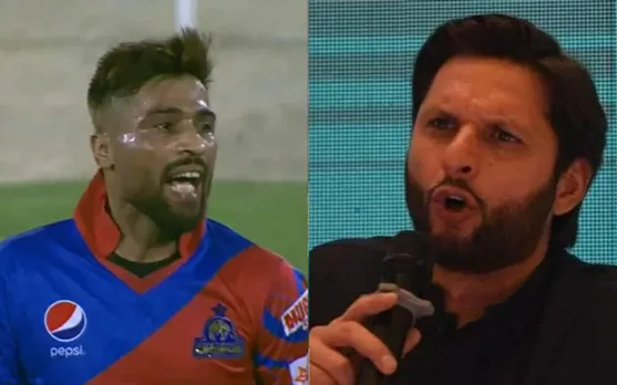 Mohammad Amir and Shahid Afridi (Image Credit- Twitter)