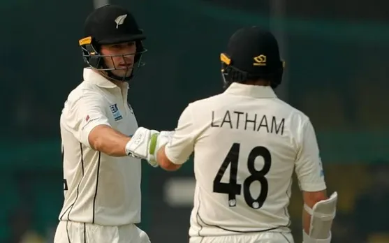 Will Young and Tom Latham. (Photo Source: Twitter/ BLACKCAPS)