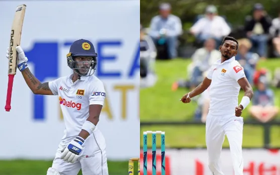 Pathum Nissanka and Dushmantha Chameera. (Photo Source: Twitter)