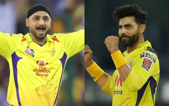 Harbhajan Singh and Ravindra Jadeja ( Image Credit: Twitter)