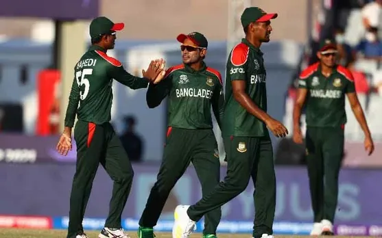 Bangladesh team. (Photo source: Twitter/T20 World Cup)