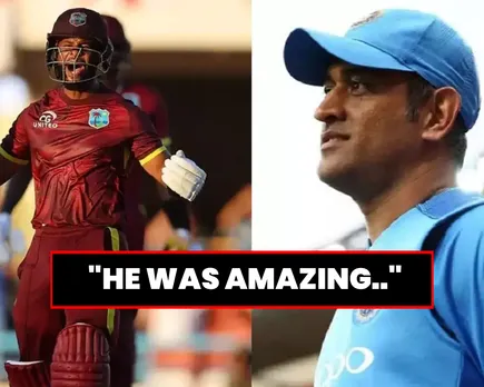 Shai hope praises MS Dhoni