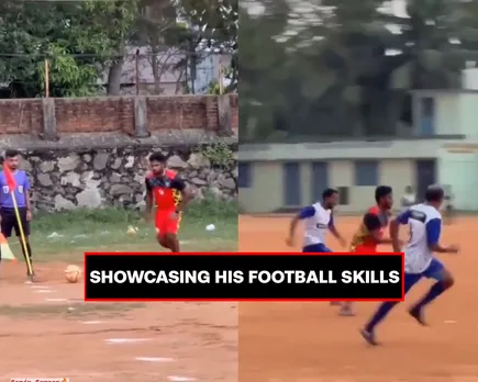 Sanju Samson playing football