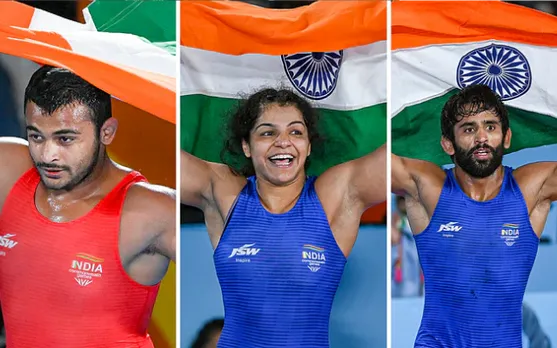 Deepak Punia, Sakshi Malik, Bajrang Punia