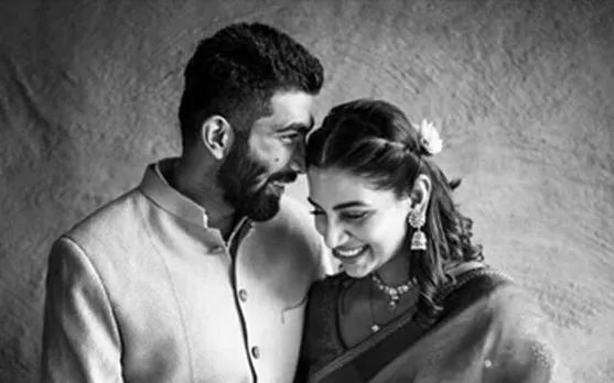 Jasprit Bumrah and Sanjana Ganeshan