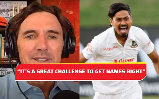 Brad Hogg and Taijul Islam