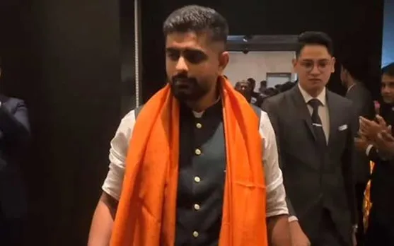 'Babar wearing bhagwan vastra' – Fans react to Pakistan team’s arrival at Hyderabad airport for 2023 ODI World Cup